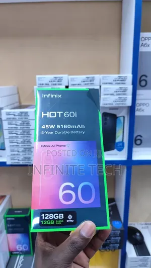 New Infinix Hot 60i 128 GB Black