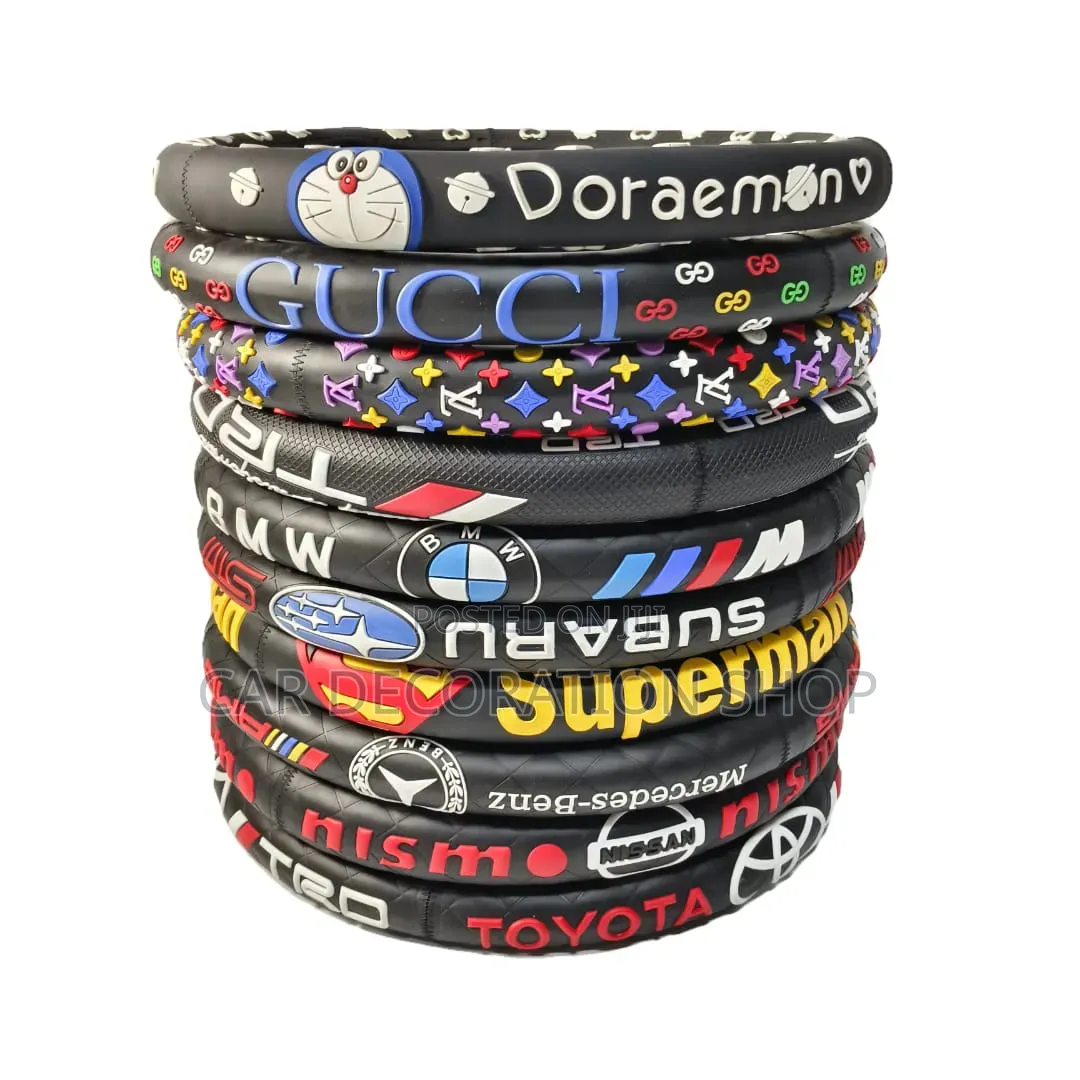 Universal Steering Wheel Cover Various Brand Logos,Pop Culture Themes