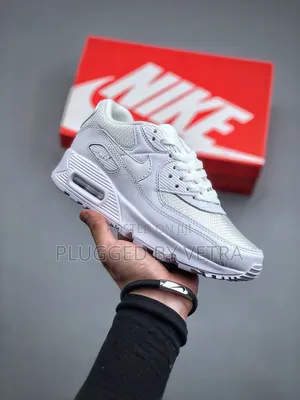 All White Sneakers-Nike Airmax 90 Tripple White Shoes