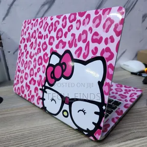 Pink Hello Kitty Leopard Print Laptop Skin