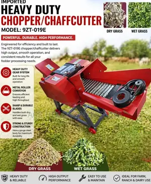 Imported Premier Heavy-Duty Fodder Processor Chooper/ Chaffcutter
