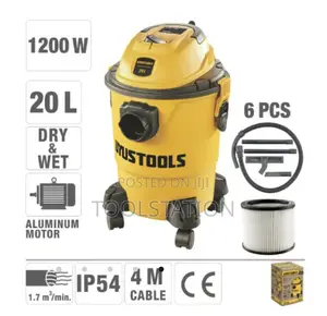 Vacuum Cleaner 20 Litre 1200w Wet and Dry H/Duty Uyus Tools Asp20l
