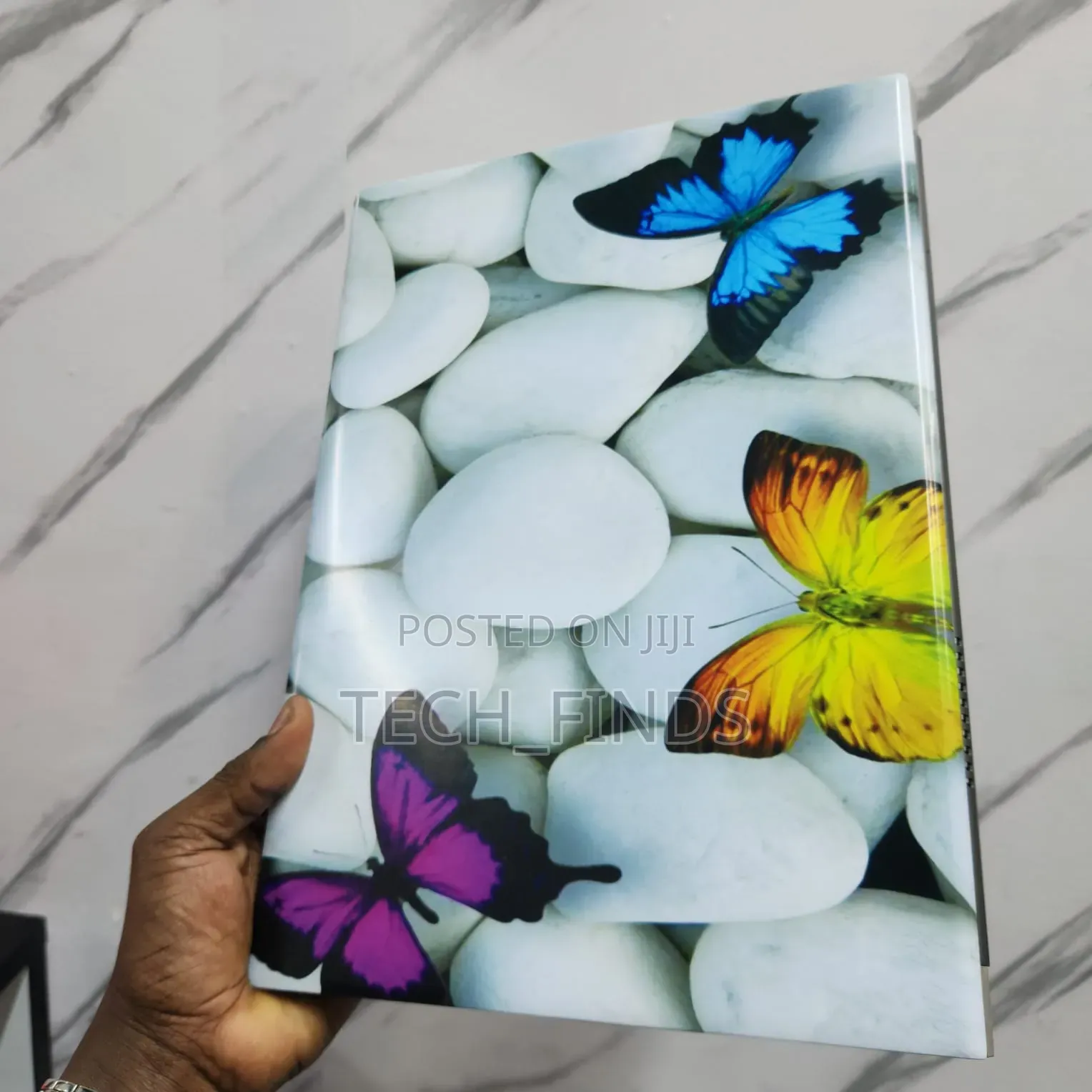 Colorful Butterfly Pebble Print Laptop Skin