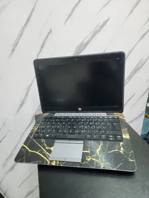 Stunning Black and Gold Marble Laptop Skin