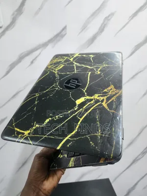 Stunning Black and Gold Marble Laptop Skin