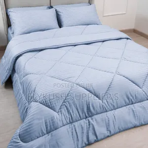 Lightblue Quilted Duvet Set