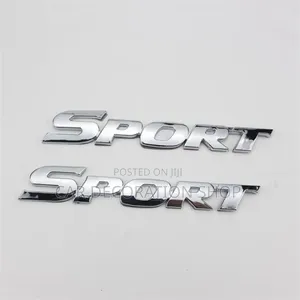 Sport Car Body Panels Italicized Front Style Decal Badge