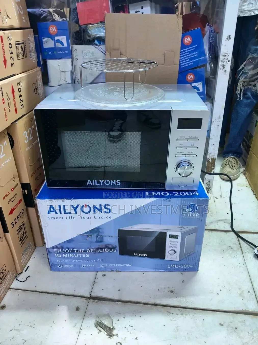 Ailyons 20 Litres Microwave With Grill