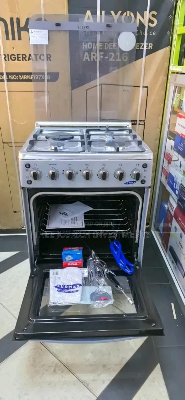 Ecomax Standing Cooker 60×60 3g + 1 Electric Hot Plate Electric Oven