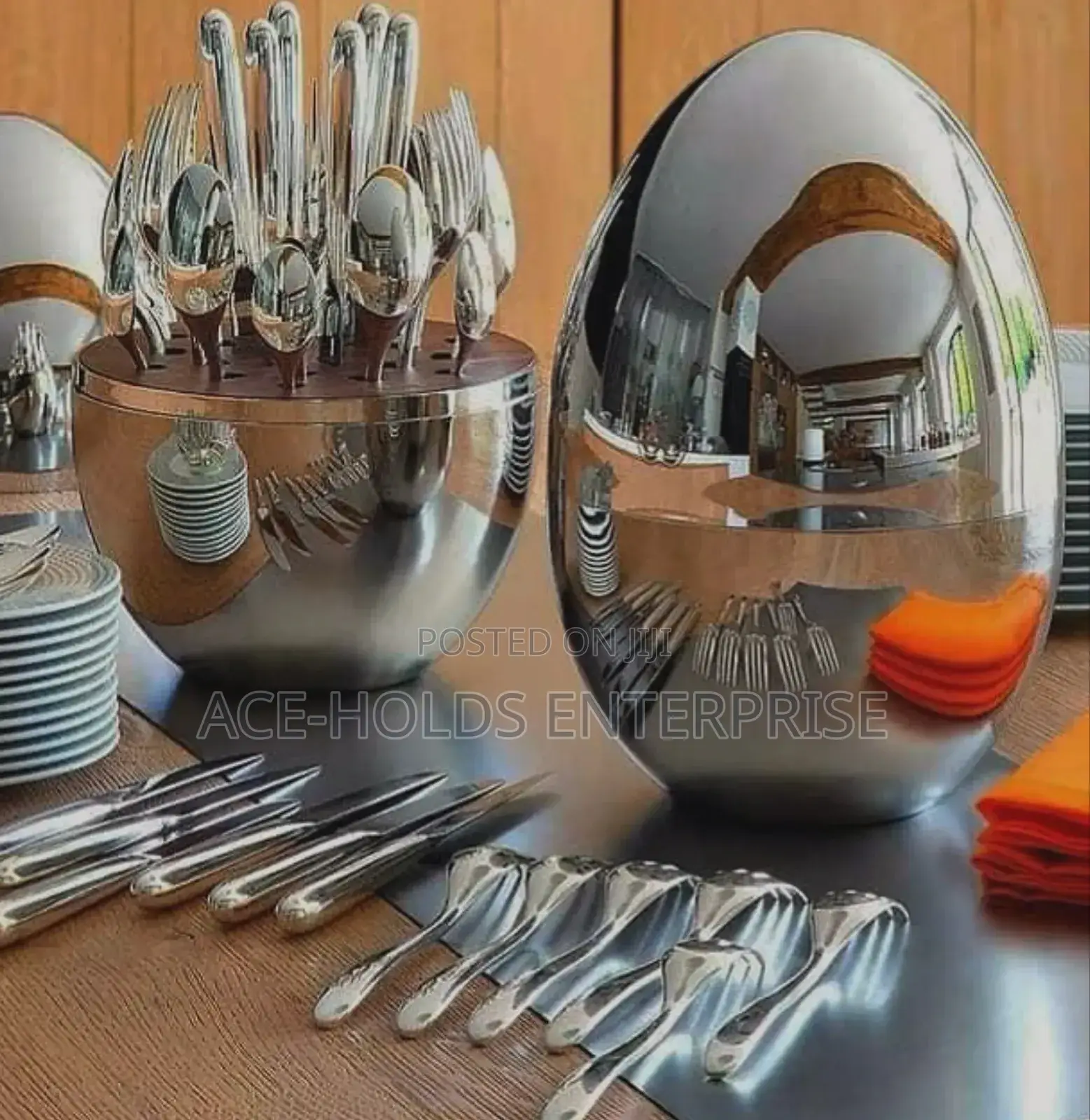 Cutlery Kitchen Set Eggshell 36pc Executive Set (9 Pieces of Each)