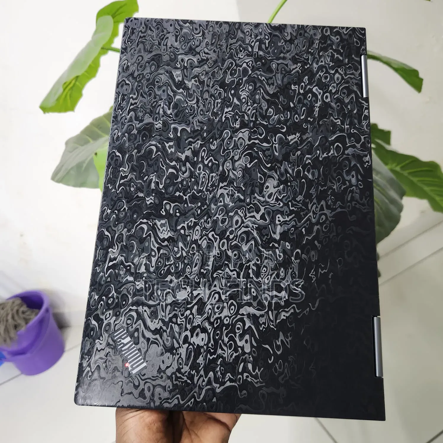 Customized Premium Black Patterned Laptop Skin