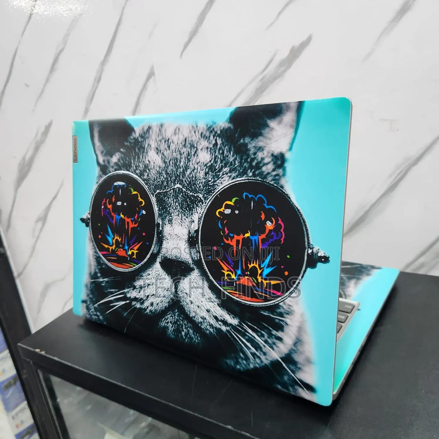 Customized Cat-Themed Vinyl Laptop Skin