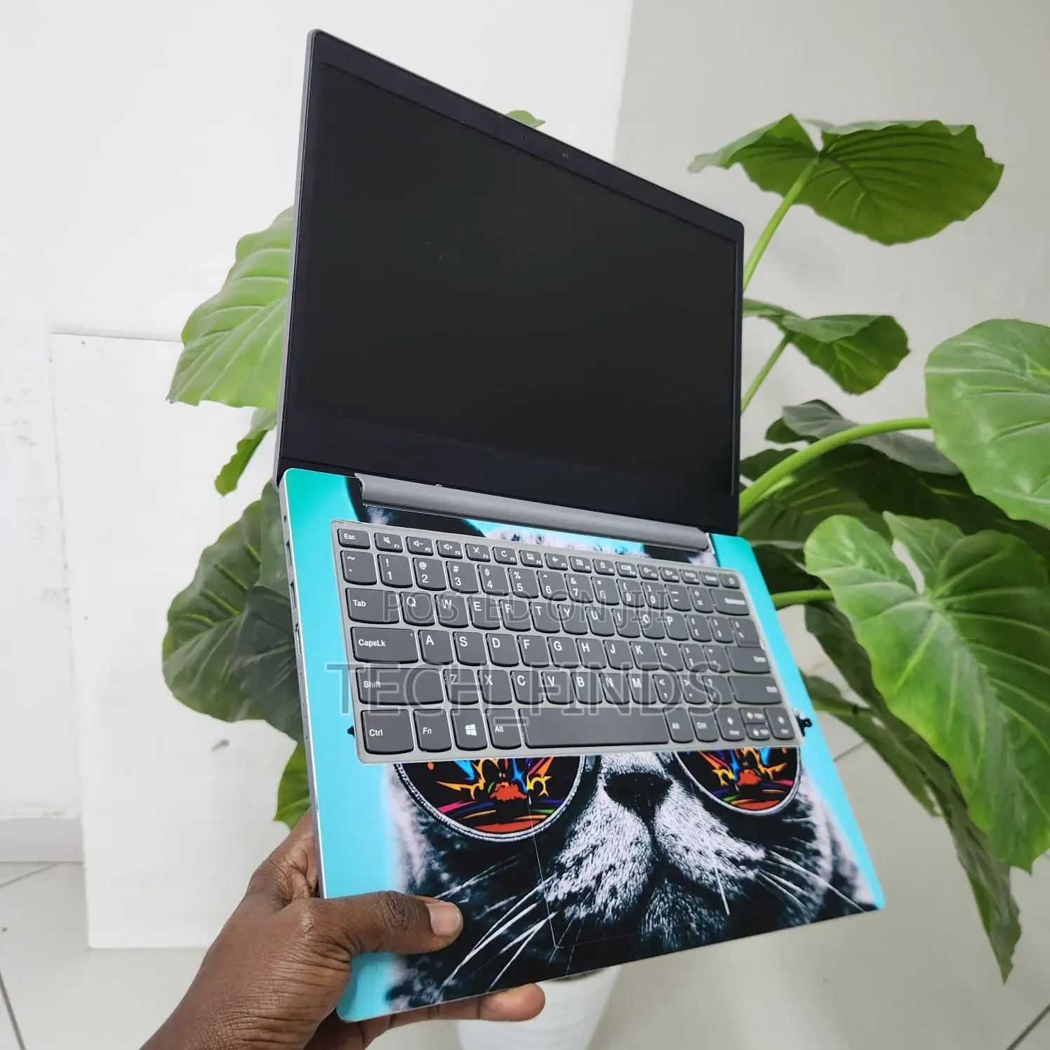 Customized Cat-Themed Vinyl Laptop Skin