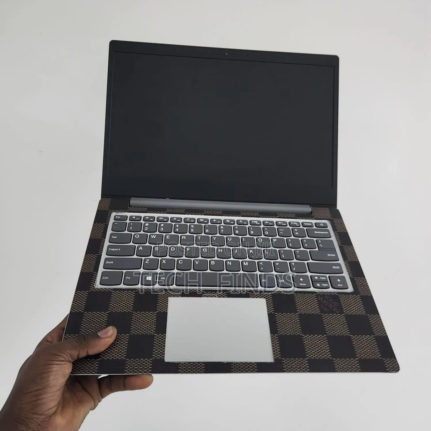 Louis Vuitton Brand Inspired Checkered Vinyl Laptop Skin Sticker.