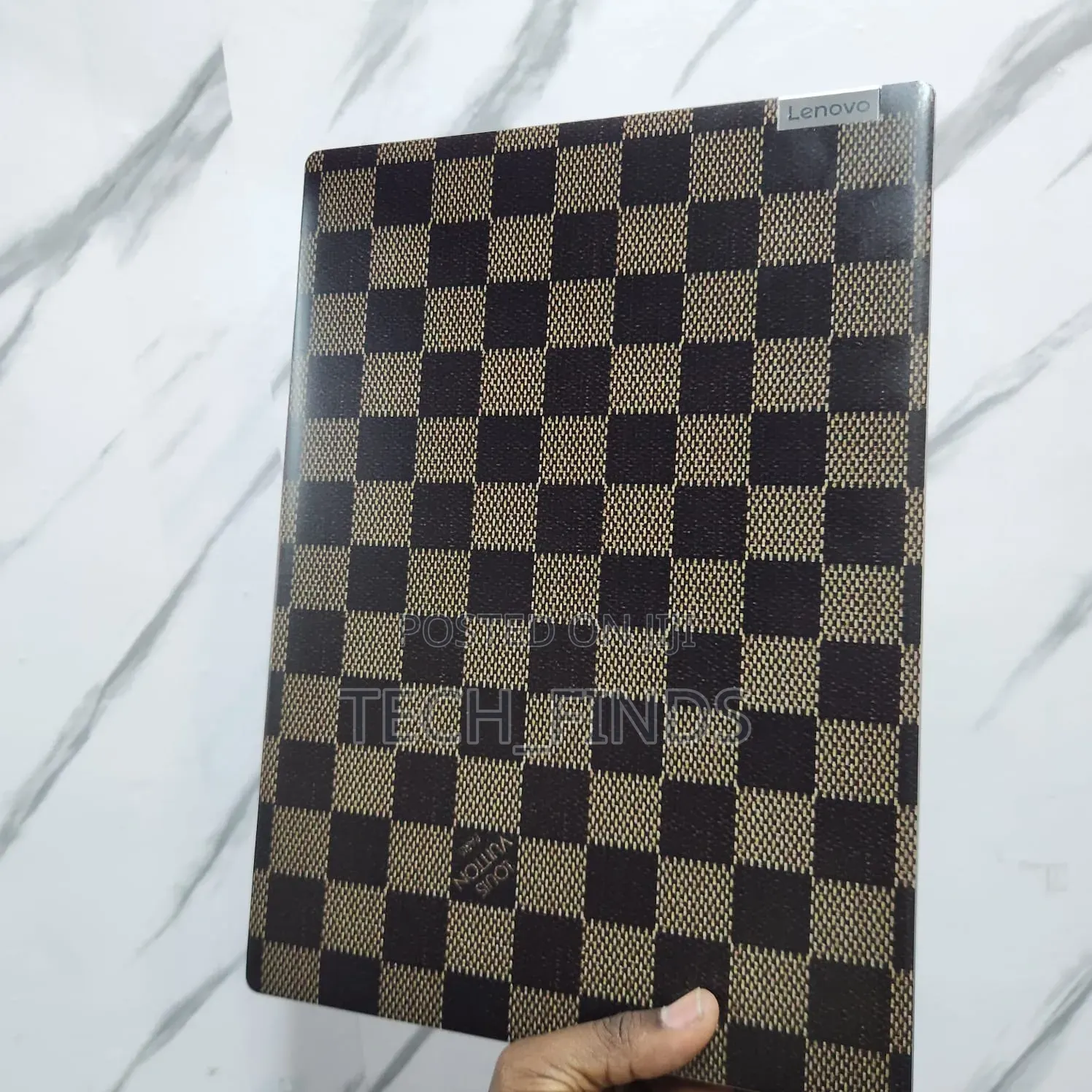 Louis Vuitton Brand Inspired Checkered Vinyl Laptop Skin Sticker.