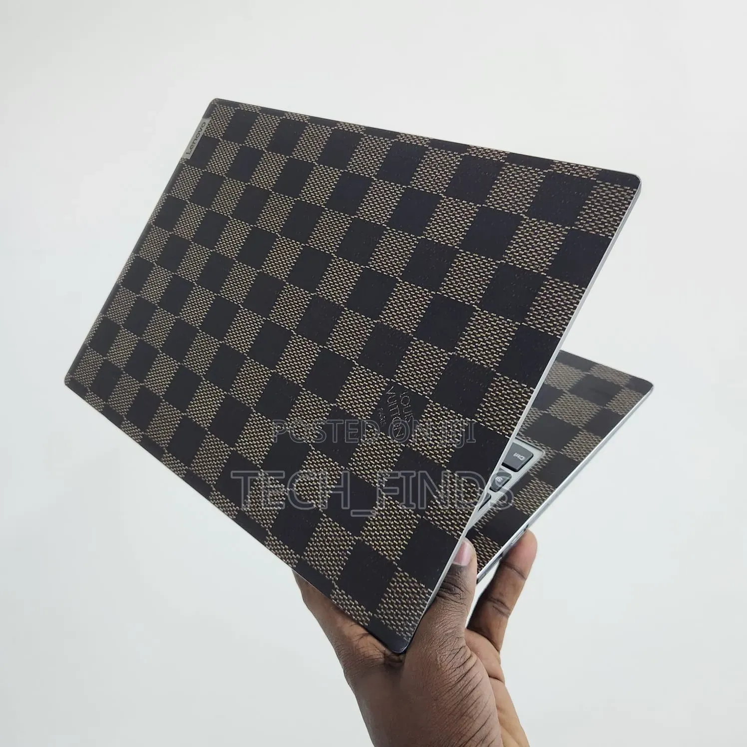 Louis Vuitton Brand Inspired Checkered Vinyl Laptop Skin Sticker.