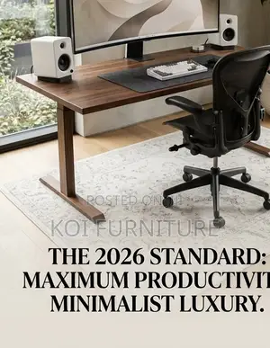 Office Desk; 180cm Minimalist WFH Inspo Adjustable Desk for Gamers