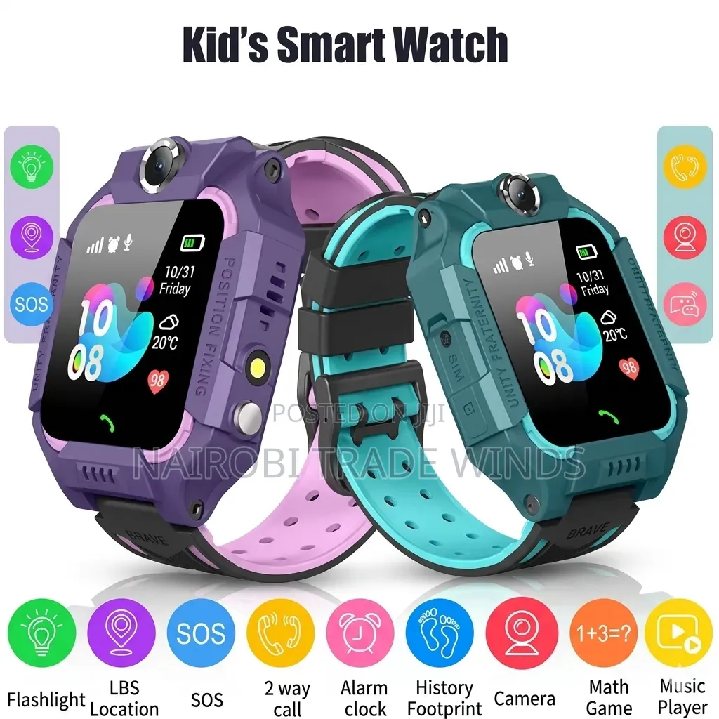 GPS Tracking Kids Smart Watch + Free Key Holder