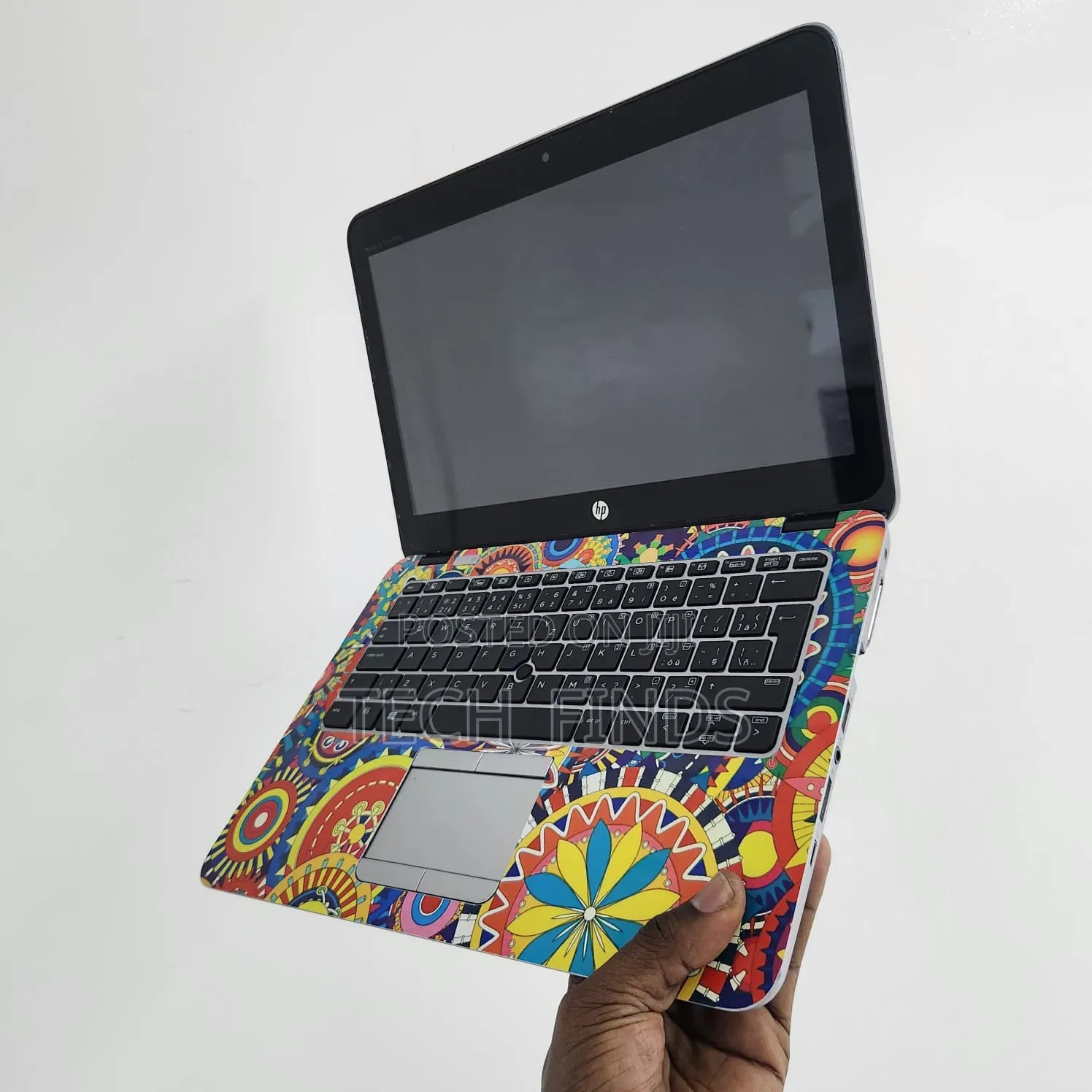 Multicolored Floral Art Laptop Skin