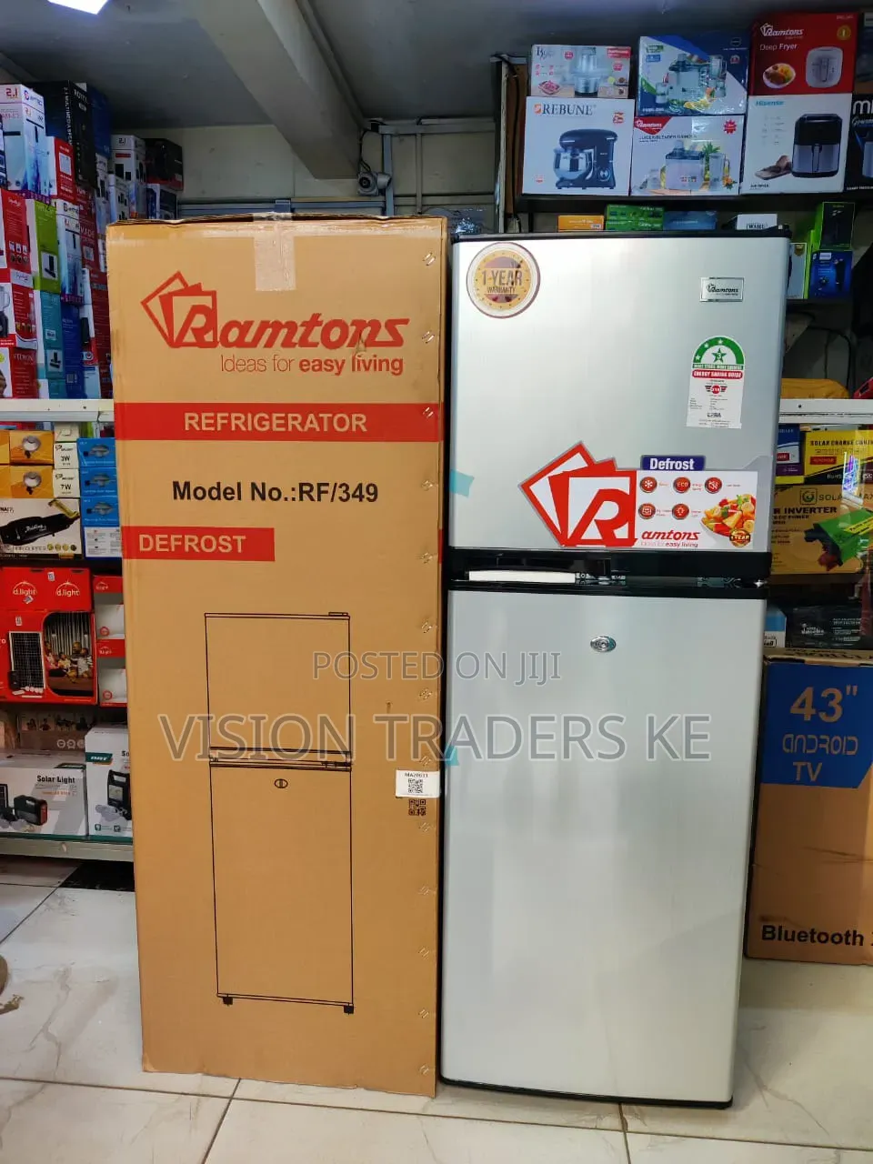 Ramtons Fridge Double Door 138litres Rf349 Refrigerator