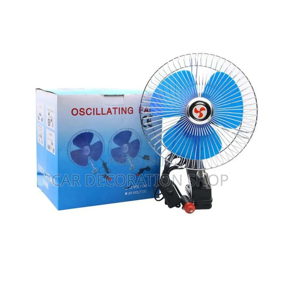 Brand New 12v Oscillating Fan for Vehicle Ventilation