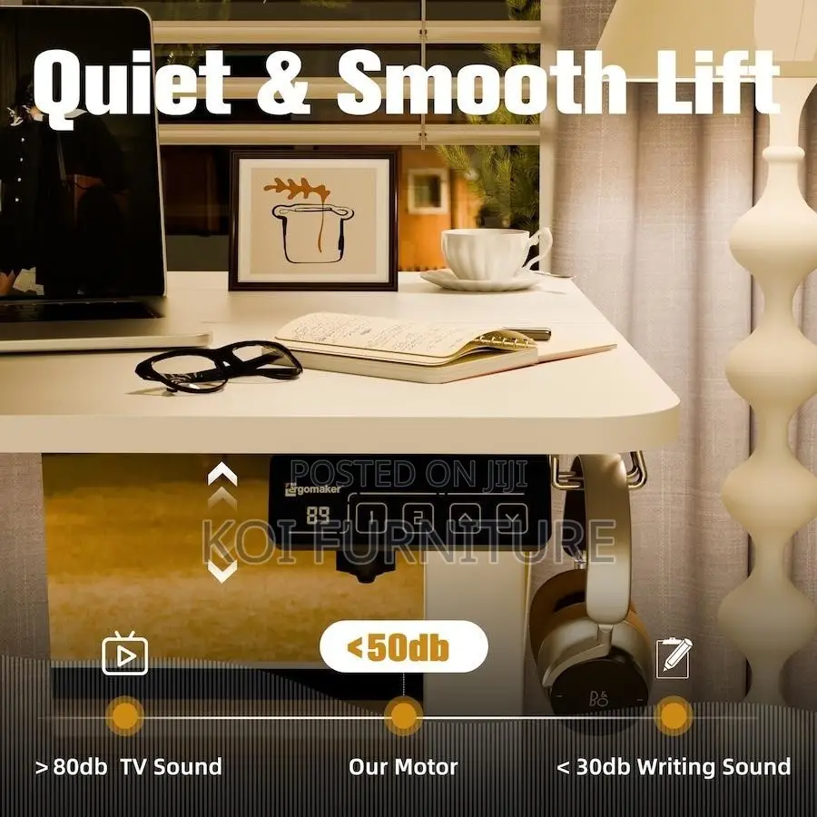 Office Table; 1.6 Meters Adjustable Desk With Quiet and Smooth Lift