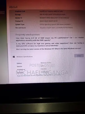 Laptop HP 250 G3 4GB Intel Core i3 HDD 500GB