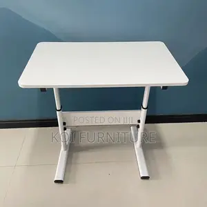 Office Table; Track Dhaped Manual Adjustable Desk With Lifter