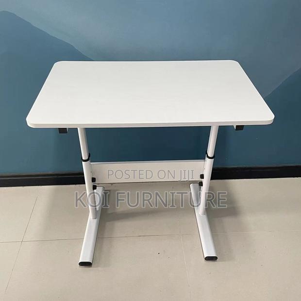Office Table; Track Dhaped Manual Adjustable Desk With Lifter - main view