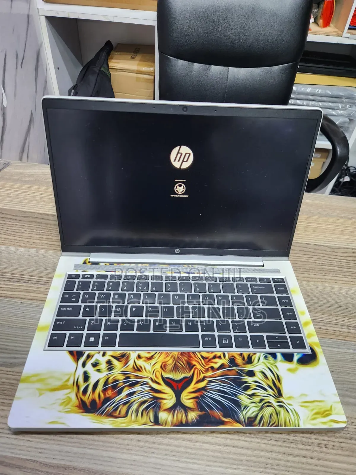 Vibrant Leopard Design Laptop Skin