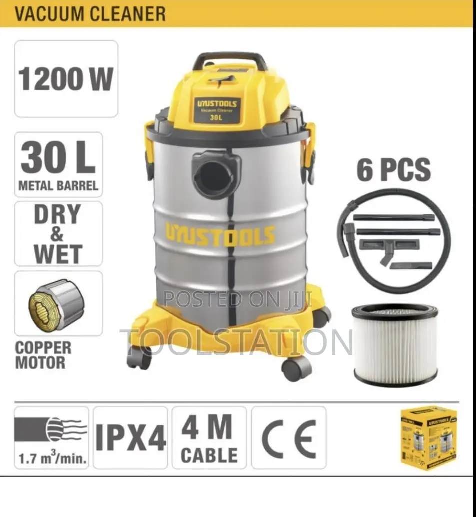 Vacuum Cleaner 30 Litre 1200w Wet and Dry Asp30lm