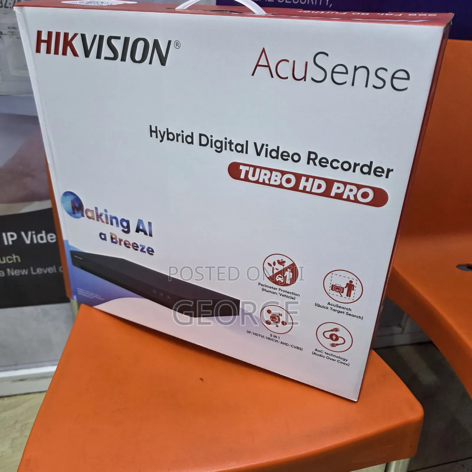 Hikvision 16 Channel DVR Ids-7216hqhi-M2/S Acusense Smart CCTV