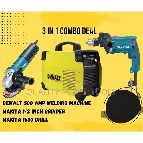Dewalt 500 Amp Welding Machine,Makita 1/2 Inch Grinder and 1630 Drill