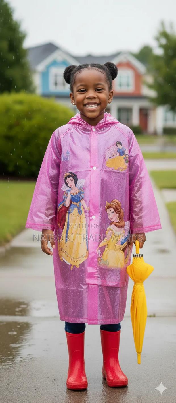 Cartoon Themed Kids Raincoat - thumbnail 7