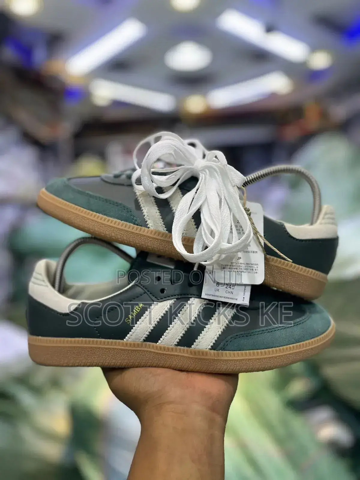 Adidas Samba Og “Shadow Green Cream White “
Quality Leather