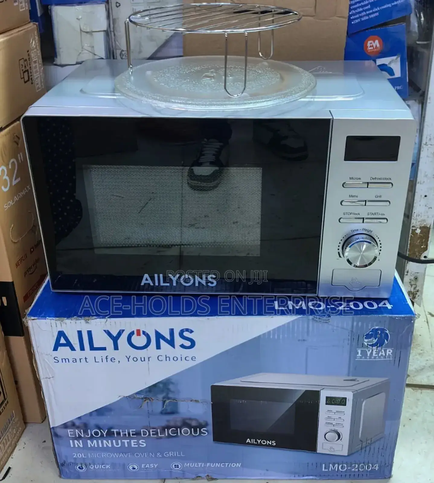Ailyons - 20 Litres Digital Microwave Oven With Grill Mode