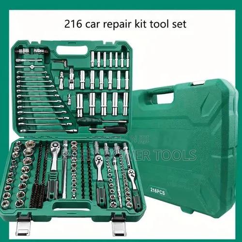 216pcs Mechanics Socket Set, 1/4′′ 3/8′′ 1/2′′ Drive Deep and Standard