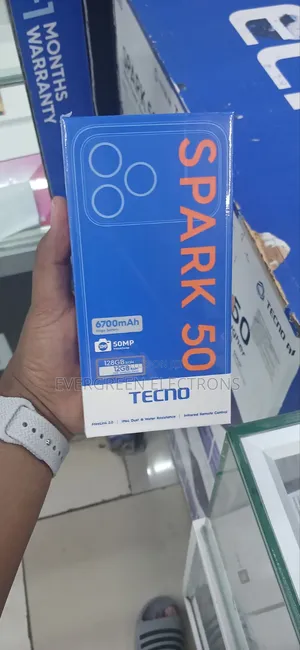 New Tecno Spark 50 128 GB Gray