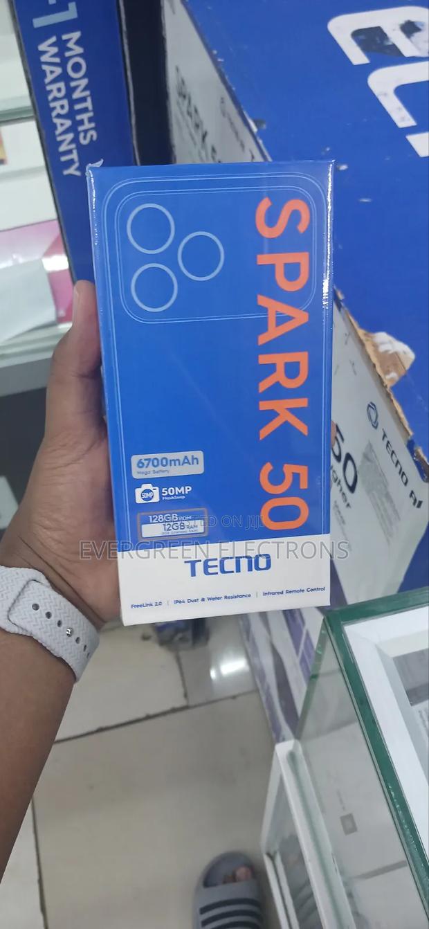 New Tecno Spark 50 128 GB Gray