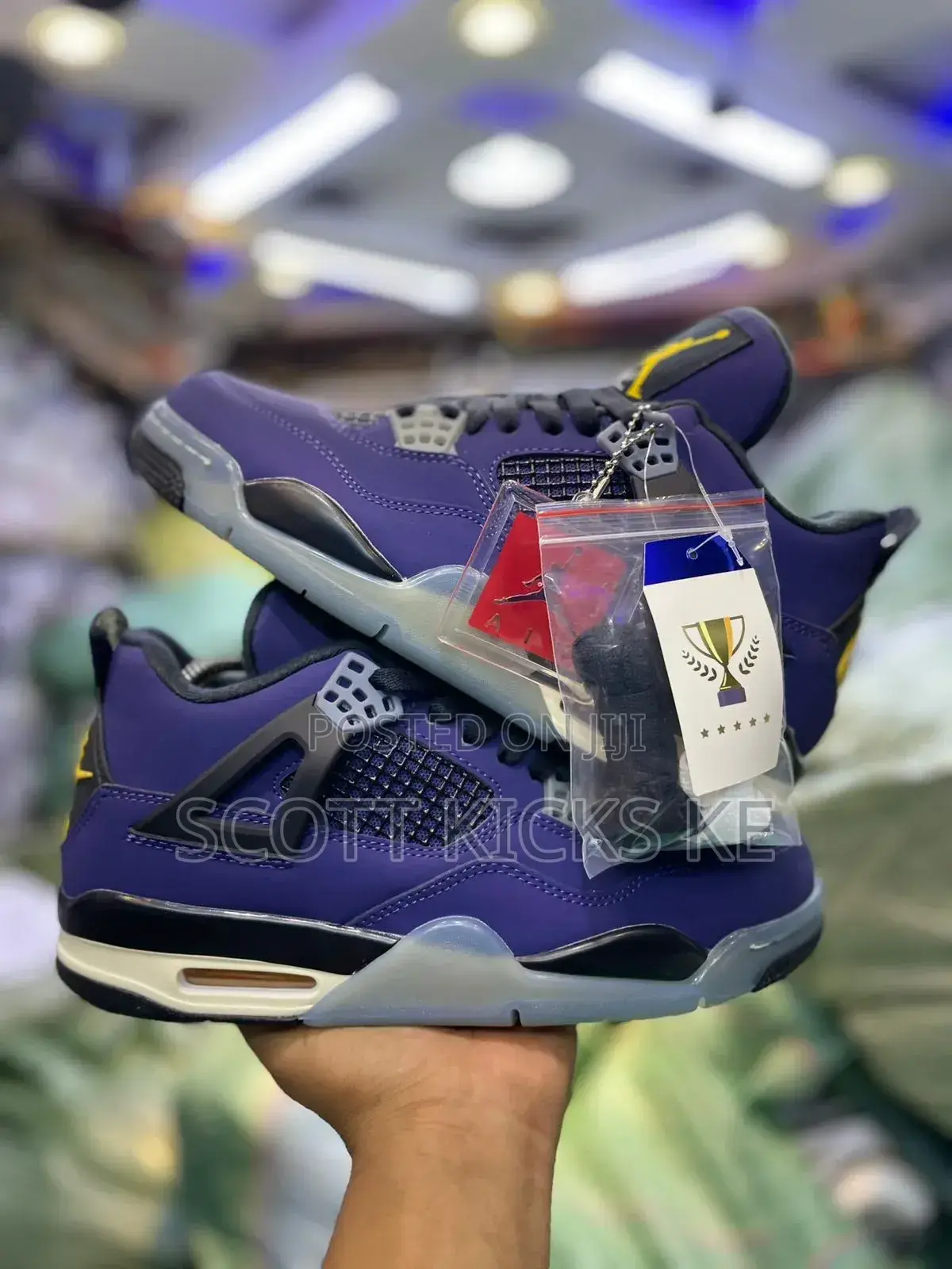 Air Jordan 4 Og “Lakers“ Quality Leather