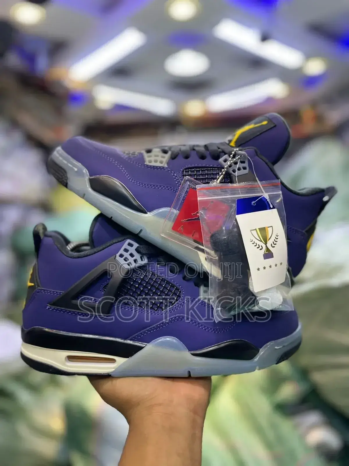 Air Jordan 4 Og “Lakers“ Quality Leather