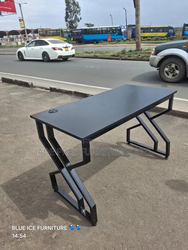 4fts Black Metallic Table - main view
