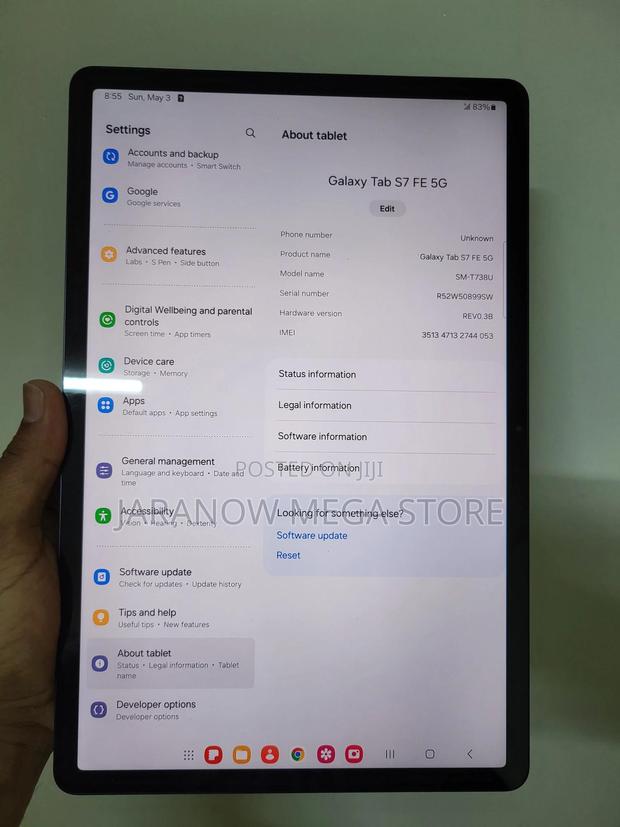 Samsung Galaxy Tab S7 FE 64 GB Black