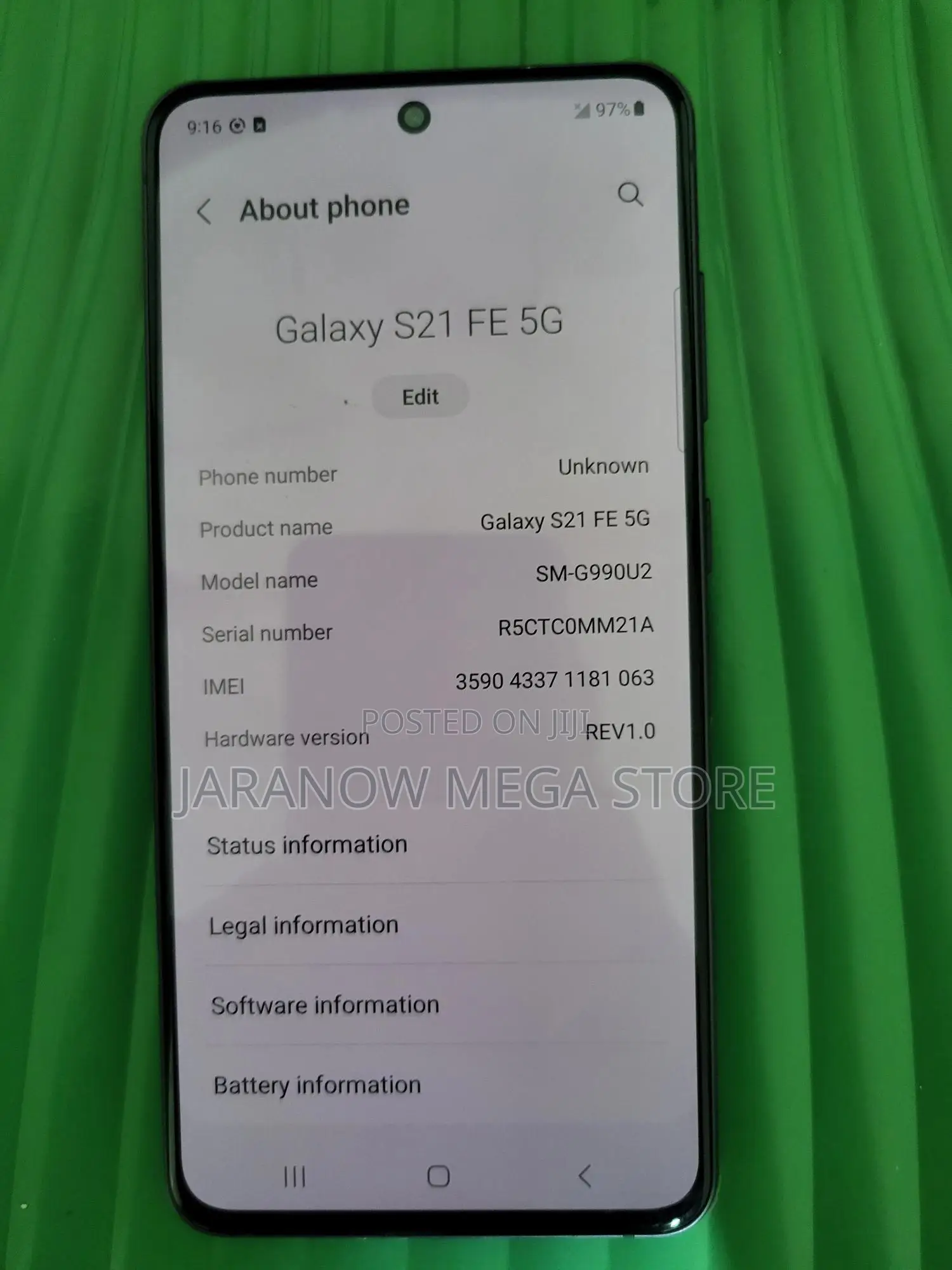 Samsung Galaxy S21 5G 128 GB Black