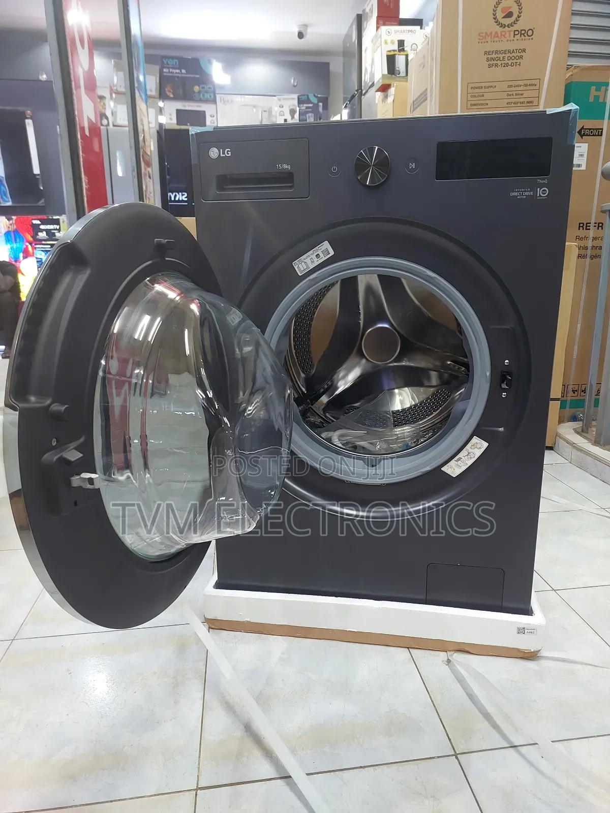 Lg 15/8 Kg Wash Dry Front Load Washing Machine Gray(F0z6drp24)