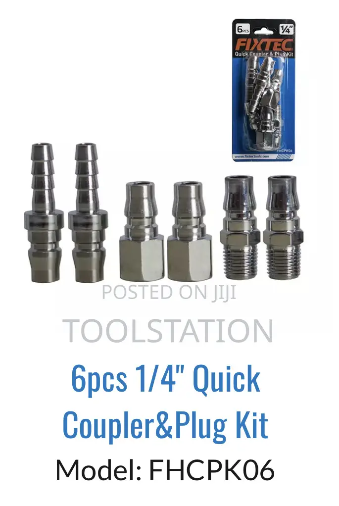 6 PCS 1/4" Quick Coupler and Plug Kit Fhcpk06