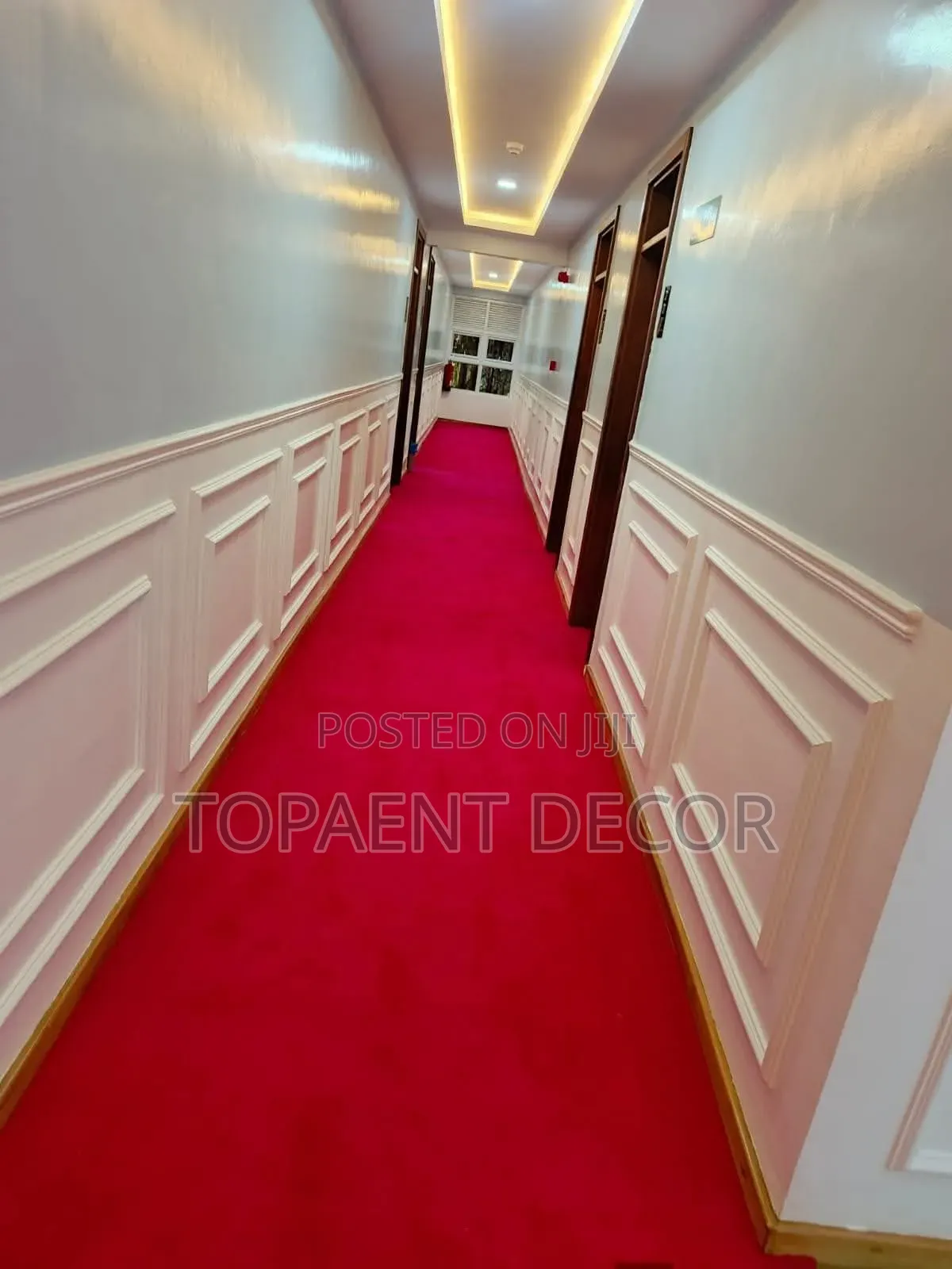 Soft Touch Living.Office Walkway Red Wall to Wall Carpets