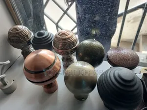 All Coated Different Designs Curtain Rod Flowers