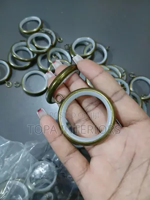 Noiseless Swift Flow Round Drapery Metal Curtain Rings