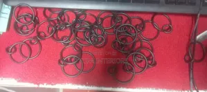 Metallic Black Curtain Rings